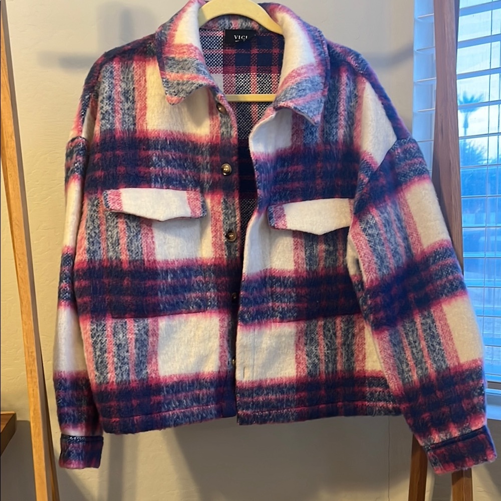Vici Women's Plaid Jacket